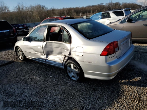 2004 Honda Civic EX with VIN 1HGES26714L012163, listed as a Copart auction lot 49318105 with 172,075 mi miles and Salvage Title. Bid and sale history available at DreamBid. Image 2.