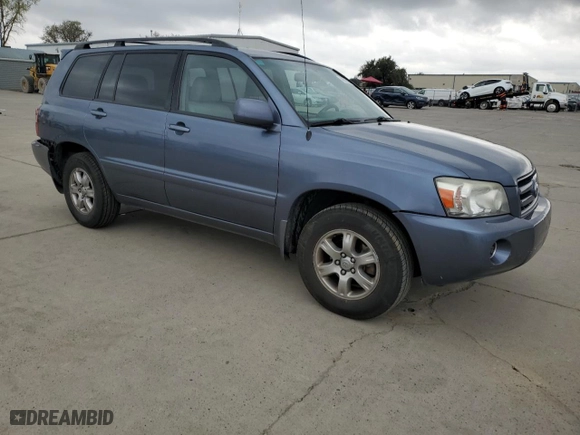 2007 Toyota Highlander with VIN JTEGD21A870170781, listed as a Copart auction lot 48015825 with 150,153 mi miles and Salvage Title. Bid and sale history available at carsss.com. Image 4.