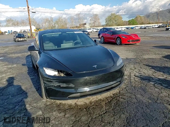 2024 Tesla Model 3 with VIN 5YJ3E1EA5RF738574, listed as a Copart auction lot 48425325 with 9,423 mi miles and Salvage Title. Bid and sale history available at DreamBid. Image 11.