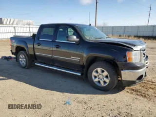2013 GMC Sierra 1500 SLT with VIN 3GTP2WE73DG367638, listed as a Copart auction lot 52028535 with 140,086 mi miles and Salvage title. Bid and sale history available at DreamBid. Image 4.