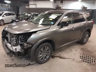 2024 Nissan Pathfinder S with VIN 5N1DR3AC8RC296622, listed as a IAAI auction lot 42288996 with 8,791 mi miles and . Bid and sale history available at DreamBid. Image 2.