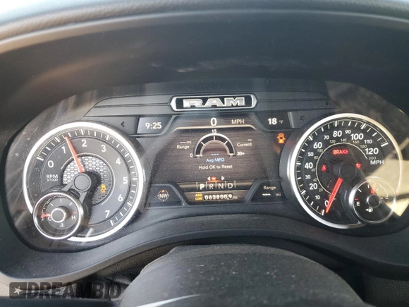 2021 Ram 1500 Big Horn with VIN 1C6SRFMT5MN664350, listed as a Copart auction lot 41986155 with 63,800 mi miles and Salvage title. Bid and sale history available at DreamBid. Image 9.