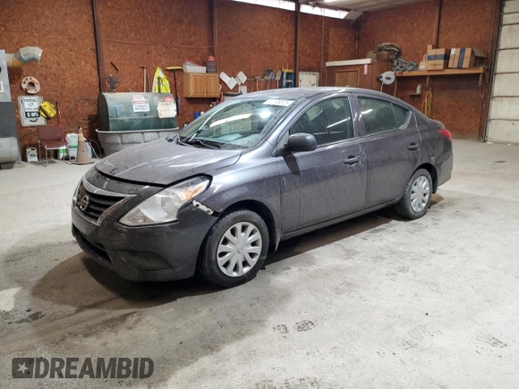 2015 Nissan Versa SV with VIN 3N1CN7AP4FL862333, listed as a Copart auction lot 52688375 with 213,707 mi miles and Salvage Title. Bid and sale history available at carsss.com. Image 1.