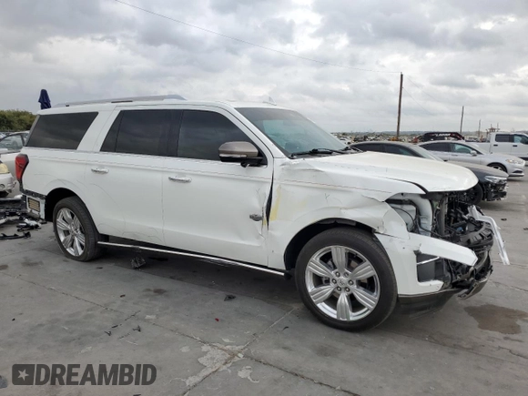 2022 Ford Expedition Max King Ranch with VIN 1FMJK1PT6NEA11370, listed as a Copart auction lot 78032954 with 39,975 mi miles and Salvage Title. Bid and sale history available at DreamBid. Image 4.