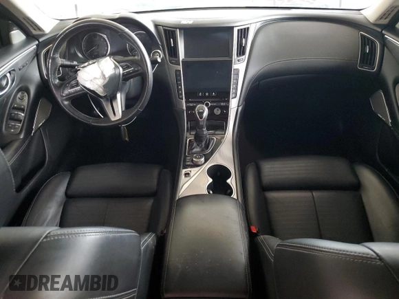 2019 Infiniti Q50 Luxe с VIN JN1EV7ARXKM594155, выставлен на аукционе Copart как лот 58713345 с пробегом 48 883 миль миль и Списание • Salvage title. История ставок и продаж доступна на DreamBid. Изображение 8.