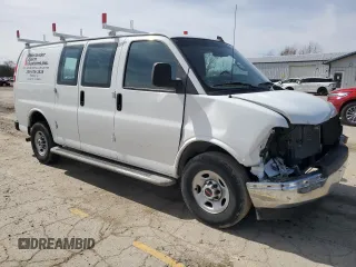 2022 GMC Savana Cargo with VIN 1GTW7AFP4N1147665, listed as a Copart auction lot 54802085 with 42,261 mi miles and Salvage Title. Bid and sale history available at DreamBid. Image 4.