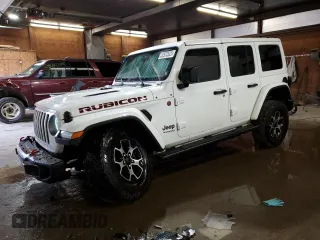 2021 Jeep Wrangler Unlimited Rubicon with VIN 1C4JJXFM2MW633915, listed as a Copart auction lot 52972625 with 78,355 mi miles and Salvage Title. Bid and sale history available at carsss.com. Image 1.