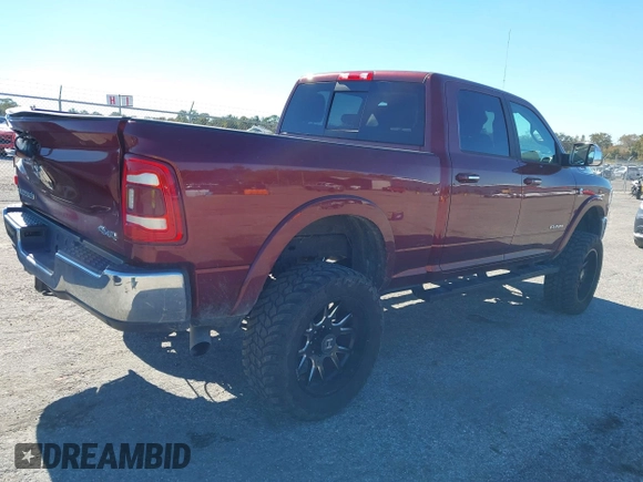 2019 Ram 2500 Laramie with VIN 3C6UR5FL1KG537617, listed as a IAAI auction lot 41076191 with 82,818 mi miles. Bid and sale history available at carsss.com. Image 4.