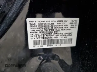 2016 Honda Pilot EX-L with VIN 5FNYF6H52GB038524, listed as a Copart auction lot 51570245 with 147,354 mi miles and Salvage Title. Bid and sale history available at carsss.com. Image 13.