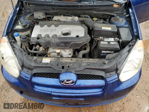 2007 Hyundai Accent GS with VIN KMHCM36C37U003798, listed as a Copart auction lot 50176595 with 122,342 mi miles and Salvage Title. Bid and sale history available at carsss.com. Image 11.