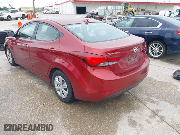 2016 Hyundai Elantra SE with VIN 5NPDH4AE7GH794343, listed as a IAAI auction lot 42119100 with 141,061 mi miles and . Bid and sale history available at DreamBid. Image 3.