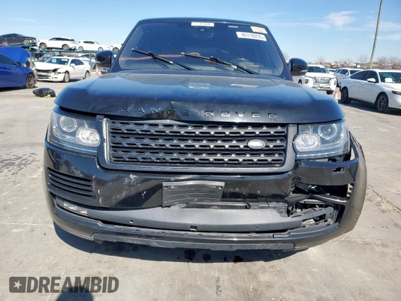 2017 Land Rover Range Rover with VIN SALGS5FE0HA347500, listed as a Copart auction lot 46118235 with 104,637 mi miles and Clean title. Bid and sale history available at DreamBid. Image 5.