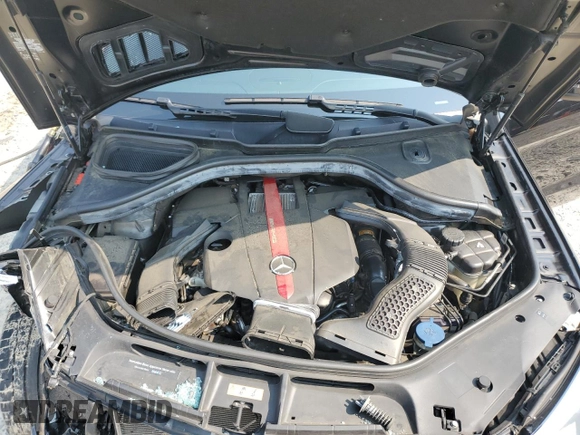2018 Mercedes-Benz GLE 43 AMG with VIN 4JGDA6EB0JB032248, listed as a Copart auction lot 59057445 with 72,228 mi miles and Salvage title. Bid and sale history available at DreamBid. Image 12.
