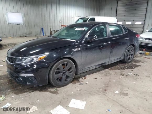 2019 Kia Optima S with VIN 5XXGT4L3XKG320625, listed as a Copart auction lot 48704565 with 80,068 mi miles and Clean Title. Bid and sale history available at carsss.com. Image 1.