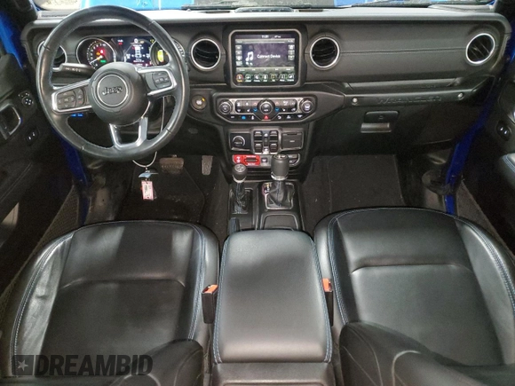 2022 Jeep Wrangler Unlimited Rubicon with VIN 1C4JJXR69NW190564, listed as a Copart auction lot 83703504 with 16,803 mi miles and Salvage title. Bid and sale history available at DreamBid. Image 8.
