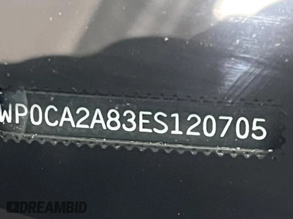 2014 Porsche Boxster with VIN WP0CA2A83ES120705, listed as a Copart auction lot 58605535 with 65,603 mi miles and Salvage title. Bid and sale history available at DreamBid. Image 9.
