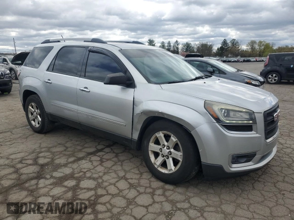 2014 GMC Acadia SLE with VIN 1GKKVNED1EJ332506, listed as a Copart auction lot 53247095 with 106,261 mi miles and Salvage title. Bid and sale history available at DreamBid. Image 4.