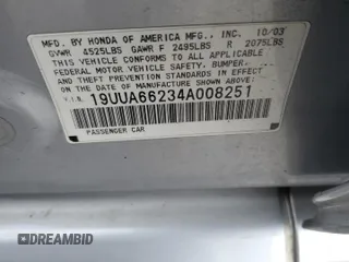 2004 Acura TL with VIN 19UUA66234A008251, listed as a Copart auction lot 47762785 with 122,208 mi miles and Salvage Title. Bid and sale history available at carsss.com. Image 13.