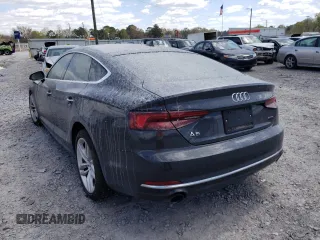 2019 Audi A5 Sportback Premium Plus with VIN WAUBNCF52KA051296, listed as a Copart auction lot 40186242 with 0 mi miles. Bid and sale history available at carsss.com. Image 3.