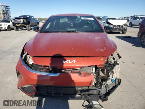 2024 Kia Forte GT-Line with VIN 3KPF54AD5RE720712, listed as a Copart auction lot 84972114 with 20,149 mi miles and Salvage Title. Bid and sale history available at carsss.com. Image 5.