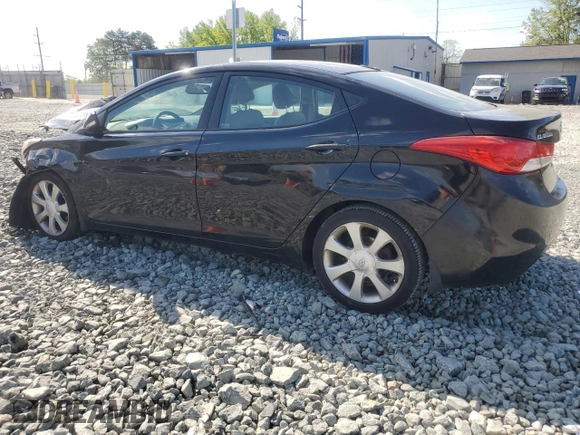 2013 Hyundai Elantra Limited with VIN 5NPDH4AE1DH168850, listed as a Copart auction lot 53201225 with 206,575 mi miles and Salvage Title. Bid and sale history available at DreamBid. Image 2.