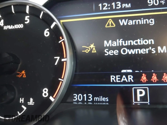 2025 Nissan Altima SV with VIN 1N4BL4DW9SN354116, listed as a IAAI auction lot 41757622 with 3,013 mi miles and . Bid and sale history available at DreamBid. Image 16.