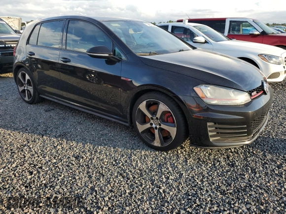 2017 Volkswagen Golf GTI Autobahn with VIN 3VW547AU6HM004872, listed as a Copart auction lot 73892074 with 0 mi miles and Salvage Title. Bid and sale history available at carsss.com. Image 4.