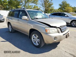 2006 Toyota Highlander Hybrid with VIN JTEEW21A860007516, listed as a Copart auction lot 74111734 with 253,482 mi miles and Salvage Title. Bid and sale history available at carsss.com. Image 4.