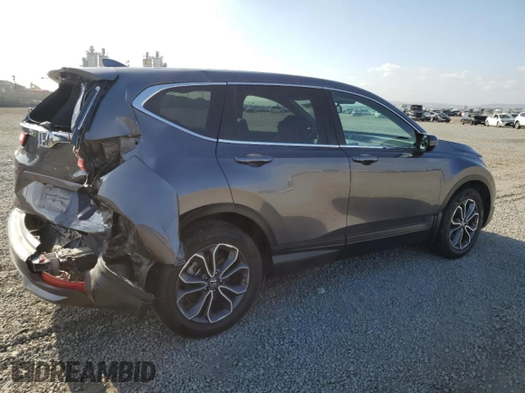 2020 Honda CR-V EX-L with VIN 2HKRW1H87LH428290, listed as a Copart auction lot 77001044 with 51,871 mi miles and Salvage Title. Bid and sale history available at carsss.com. Image 3.
