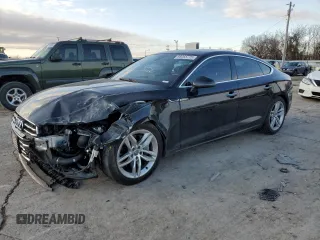 2019 Audi A5 Sportback Premium with VIN WAUANCF5XKA061196, listed as a Copart auction lot 88065775 with 84,679 mi miles and Salvage title. Bid and sale history available at DreamBid. Image 1.