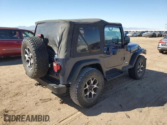 2004 Jeep Wrangler Sport with VIN 1J4FA49S34P724081, listed as a Copart auction lot 72174274 with 150,810 mi miles and Salvage Title. Bid and sale history available at carsss.com. Image 3.