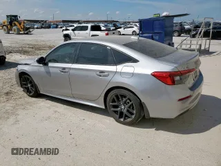 2024 Honda Civic Sedan Sport with VIN 2HGFE2F52RH576581, listed as a Copart auction lot 50894345 with 7,495 mi miles and Salvage Title. Bid and sale history available at carsss.com. Image 2.