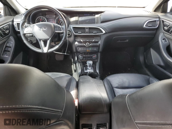 2018 Infiniti QX30 Premium with VIN SJKCH5CR2JA050226, listed as a Copart auction lot 58978595 with 82,280 mi miles and Salvage title. Bid and sale history available at DreamBid. Image 8.