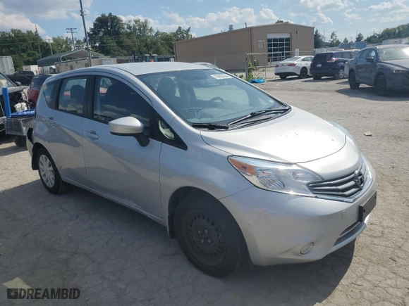 2016 Nissan Versa Note S with VIN 3N1CE2CP4GL395786, listed as a Copart auction lot 70600664 with 38,307 mi miles and Salvage Title. Bid and sale history available at carsss.com. Image 4.