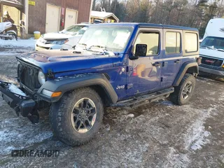 2018 Jeep Wrangler Unlimited Sport S с VIN 1C4HJXDG8JW179984, выставлен на аукционе IAAI как лот 41173628 с пробегом 103 136 миль миль и . История ставок и продаж доступна на DreamBid. Изображение 2.