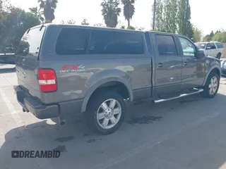 2008 Ford F-150 XLT with VIN 1FTPW14558FB43480, listed as a IAAI auction lot 42094172 with 132,866 mi miles. Bid and sale history available at carsss.com. Image 4.