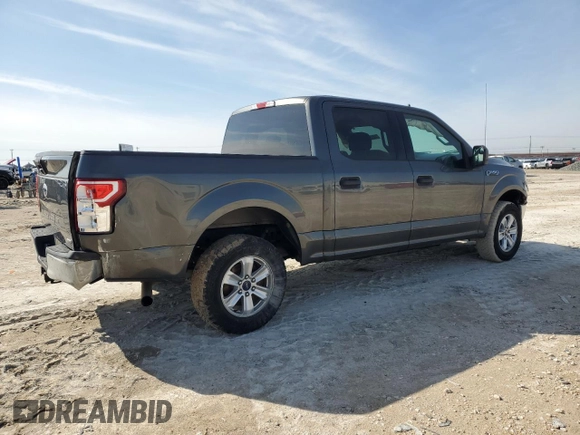 2020 Ford F-150 XL with VIN 1FTEW1C4XLFA23862, listed as a Copart auction lot 45156215 with 104,872 mi miles and Salvage Title. Bid and sale history available at carsss.com. Image 3.