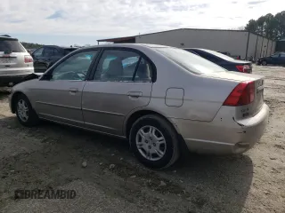 2002 Honda Civic LX with VIN 1HGES15572L028438, listed as a Copart auction lot 44297625 with 241,185 mi miles and Salvage Title. Bid and sale history available at DreamBid. Image 2.