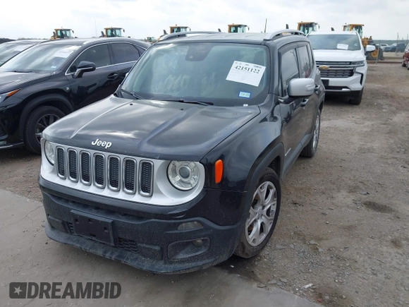 2018 Jeep Renegade Limited with VIN ZACCJADB7JPH33038, listed as a IAAI auction lot 42151122 with 84,688 mi miles and . Bid and sale history available at DreamBid. Image 2.
