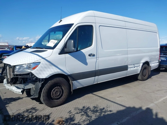 2023 Mercedes-Benz Sprinter Cargo with VIN W1Y4NCHY2PT151425, listed as a IAAI auction lot 41889490 with 27,563 mi miles. Bid and sale history available at carsss.com. Image 21.