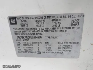 2014 Chevrolet Silverado 1500 LT with VIN 3GCUKREC9EG174106, listed as a IAAI auction lot 41929222 with 169,328 mi miles. Bid and sale history available at carsss.com. Image 9.