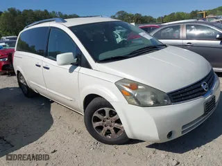 2008 Nissan Quest SE with VIN 5N1BV28U68N111238, listed as a IAAI auction lot 42055962 with 173,112 mi miles. Bid and sale history available at carsss.com. Image 1.