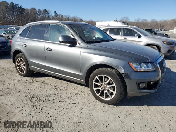 2012 Audi Q5 Premium with VIN WA1CFAFP5CA082466, listed as a Copart auction lot 86595754 with 50,622 mi miles and Salvage title. Bid and sale history available at DreamBid. Image 4.