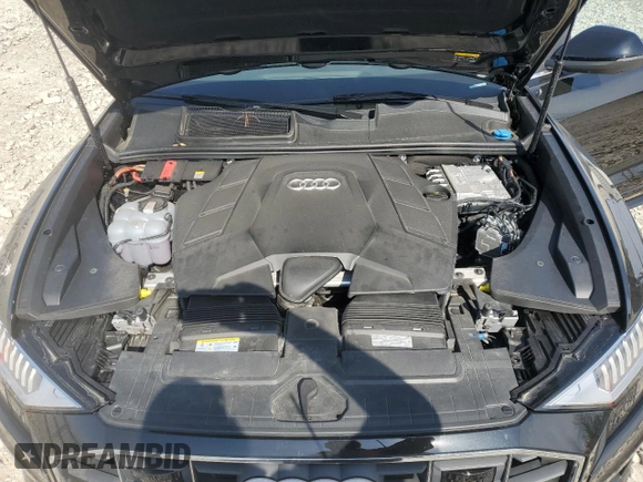 2023 Audi Q8 Premium Plus with VIN WA1BVBF1XPD032408, listed as a Copart auction lot 55977695 with 19,596 mi miles and Salvage title. Bid and sale history available at DreamBid. Image 11.