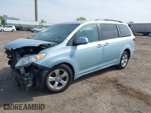 2016 Toyota Sienna LE AAS with VIN 5TDKK3DC4GS701298, listed as a IAAI auction lot 42115591 with 94,729 mi miles and . Bid and sale history available at DreamBid. Image 2.