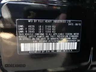 2016 Subaru Legacy 3.6R Limited with VIN 4S3BNEJ67G3010477, listed as a Copart auction lot 43559774 with 31,566 mi miles and Non Repairable. Bid and sale history available at carsss.com. Image 12.