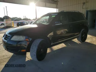 2007 Volkswagen Touareg V6 with VIN WVGZE77L77D002814, listed as a Copart auction lot 82108304 with 140,844 mi miles and Clean Title. Bid and sale history available at DreamBid. Image 1.