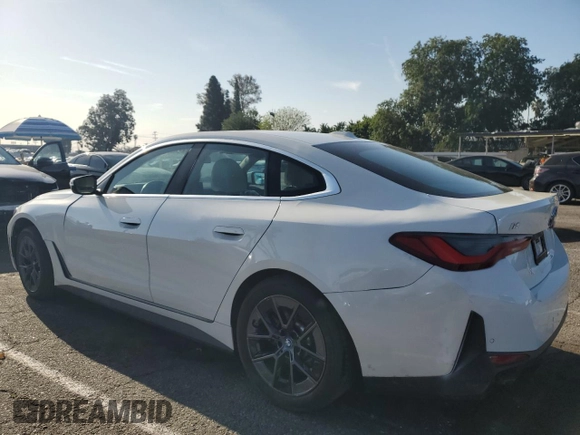 2024 BMW i4 eDrive35 with VIN WBY43AW0XRFR93179, listed as a Copart auction lot 52396475 with 14,905 mi miles and Salvage Title. Bid and sale history available at carsss.com. Image 2.