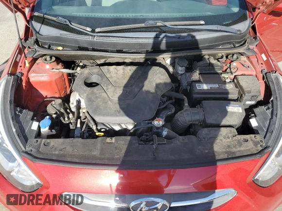 2017 Hyundai Accent Value Edition with VIN KMHCT4AE7HU360176, listed as a Copart auction lot 52005555 with 106,843 mi miles and Clean Title. Bid and sale history available at DreamBid. Image 11.
