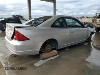 2003 Honda Civic LX with VIN 1HGEM22593L054433, listed as a Copart auction lot 42521825 with 217,505 mi miles and Non Repairable. Bid and sale history available at DreamBid. Image 3.